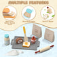 Lehoo Castle Play Food Set for Kids Kitchen, Play Kitchen Accessories Wooden, Kids Baking Set for Boys, Toys Cupcakes and Cookie