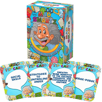 Thought-Spot Mad Smartz Social Skills Anger Management Card Game Teaches Interpersonal Skills Emotional Regulation Autism Adhd Learning Tool Educational Therapy Game Counseling Kids Teens Cbt Tool