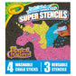 Crayola Super Stencils Magical Creatures Set (3ct), Large Sidewalk Chalk for Kids, Washable Sidewalk Chalk, Outdoor Toys, Ages 4