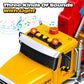 Kids Toys for 3 4 5 6 7 Years Old Boys, 15'' Large Tow Truck Toy, Friction Powered Transport Truck Crane Vehicle Toy with Lights