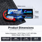 Zeee 2S Lipo Battery 6000mAh 80C 7.4V Hard Case RC Battery with Deans Connector for 1/8 Scale RC Car RC Airplane RC Helicopter R
