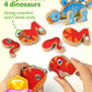 Coogam Dinosaur Snap Together Building Toys, Wooden Take Apart Dinosaur Playset, Stem Montessori Educational Fine Motor Skill Toy Gift For 3 4 5 Years Old Kids