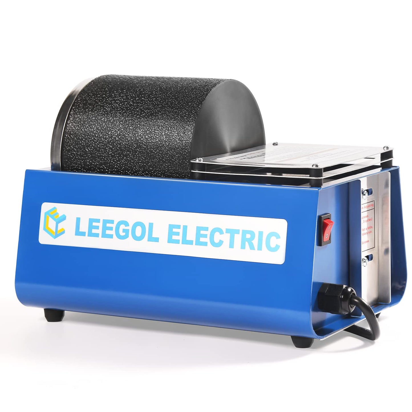 Leegol Electric Rock Tumbler Machine - Single Drum 3Lb Rock Polisher (Single Barrel)