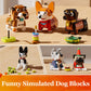 6Pack Party Favors Mini Dogs Building- Compatible With Lego Set For Boys 8-14, Adorable Animals Building Sets, Party Favors Birt