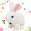 Easfan Walking Bunny Stuffed Animal Interactive Jumping Spotted Rabbit Talking Hopping Ears Nose Moving Educational Plush Toy Easter Birthday Gifts For Kids Girls, 7''…