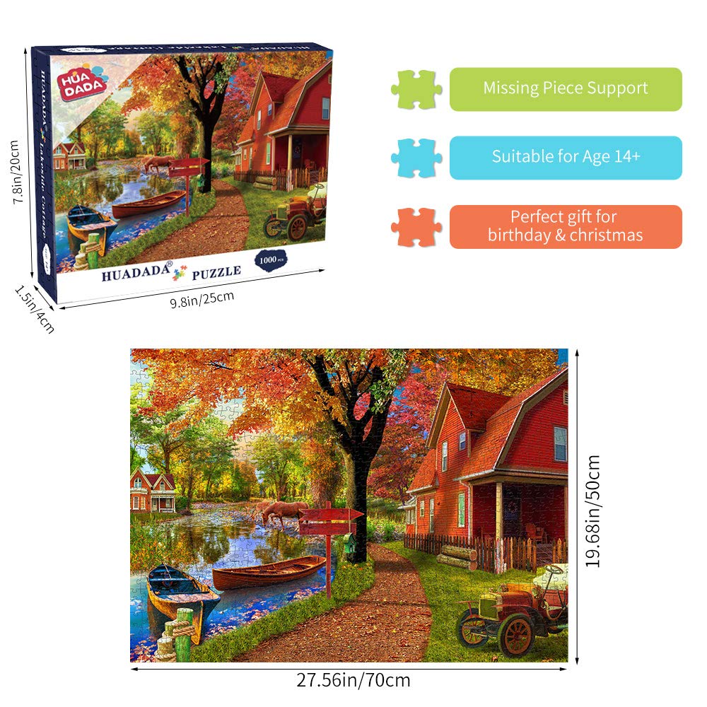 Jigsaw Puzzles for mature-themeds 1000 Piece Puzzle for mature-themeds 1000 Pieces Puzzle 1000 Pieces-Autumn Village