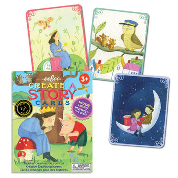 eeBoo: Mystery in The Forest Create a Story Pre-Literacy Cards, Encourage Interactive and Imaginative Play, Encourages Imaginati