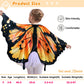 Irolehome Monarch Butterfly-Wings For Kids Girls Princess Dress-Up Fairy Costume For Toddler Big Sister Gifts Dance Party Toy