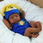 CHAREX Realistic Reborn Baby Dolls Black - 18 inch Newborn Baby African American, Soft Body Real Life Sleeping Baby Doll with Ac