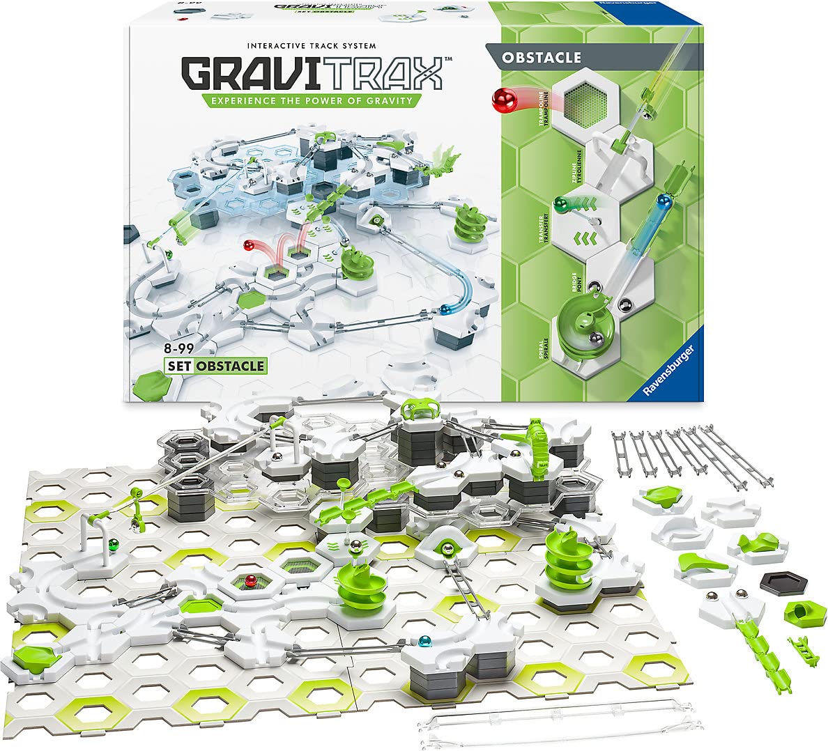 Ravensburger Gravitrax Obstacle Course Set - Innovative Marble Run & Stem Toy For Kids | Gravity-Powered Racetracks | Engaging Brain Game | Compatible With All Gravitrax Sets