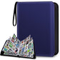 HESPLUS 900 Pockets Trading Card Album Folder  Baseball Card Binder with Sleeves  Collectible Trading Album for Baseball Cards  Trading Cards  Football Cards  MTG  Game Cards  Sports Cards -Navyblue