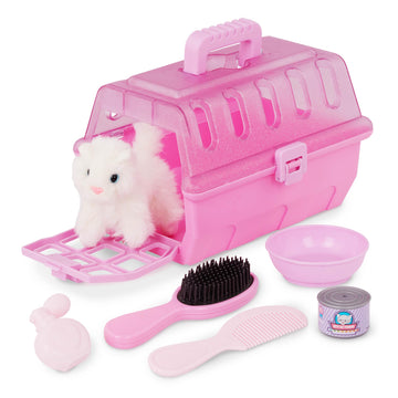 Battat- Play Circle- Pet Carrier – Stuffed Animal Kitten – Plush Toys- Pretend Play – 3 Years +