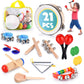 Toddler Educational & Musical Percussion For Kids & Children Instruments Set 21 Pcs – With Tambourine, Maracas, Castanets & More – Promote Fine Motor Skills, Enhance Hand To Eye Coordination,