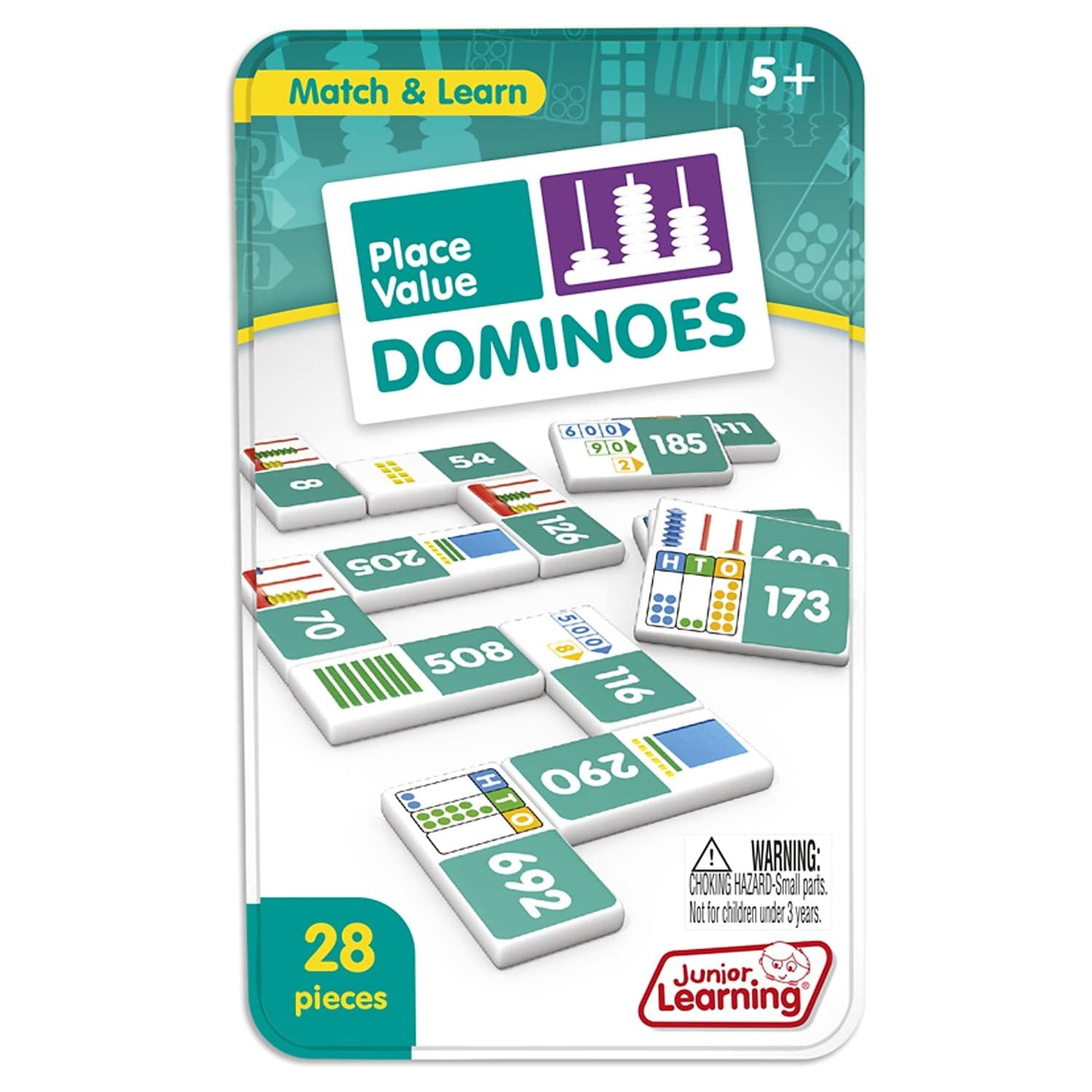 Junior Learning Jrl489-2 Place Value Dominoes - 2 Each