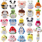 Hnqiqs 25PCS Crochet Animals Birthday Gifts for Women Men, Positive Crochet Animals Bulk Anniversary Christmas Encouragement Gif