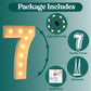 3Ft Marquee Numbers, Light Up Numbers 7 For 7Th 27Th 70Th Birthday Decorations, Big Numbers For Party Decorations, Large Light U