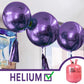 Partywoo Metallic Purple Large Balloons, 4 Pcs 36 Inch Balloons, Purple Metallic Big Balloons, Chrome Purple Giant Balloons, Jumbo Balloons For Birthday Decorations, Wedding Decorations, Purple-G105