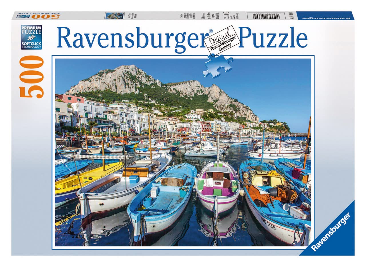 Ravensburger Colorful Marina 500 Piece Jigsaw Puzzle For Adults - Every Piece Is Unique, Softclick Technology Means Pieces Fit T