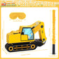 Construction Dump Truck Piata Construction Piata with Blindfold and Bat Construction Party Supplies Tractor Excavator Piata for