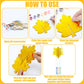 8 Sets Fall Wind Chime Kit 3D Make Your Own Maple Leaf Wind Chime Thanksgiving DIY Wooden Hanging Ornaments Fall Crafts for Autu