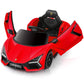 Elemara Kids Lamborghini Electric Car With Scissor Doors,Remote Control Ride On Car For Toddlers,12V Battery Kids Car With Led L