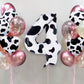 Cow Print Number 4 Balloon, Large 40 Inch Cow Number Birthday Balloons, Foil Mylar Number 4 Balloons For 4 Year Old Birthday Par