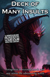 Loke Deck Of Many Insults, Rpg Card Deck Of Vicious And Antagonizing Banter, For 2 To 10 Players And Ages 16
