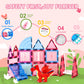 Magnetic Tiles for Kids Age 4-8 with Dragon, 36 Piece Princess Castle Magnet Tiles for Girls, Movable Dragon Toys for 3+, Creati