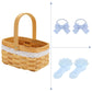 Addacos Girls Blue Plaid Costume Halloween Dress Up Outfits With Accessories (Blue, 120 (4-5T))
