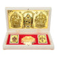 ARNAVIRA Tirupati Balaji Gold Plated Frame with Charan Paduka Pocket Temple for House Warming Gifts Return Gift Diwali Gift Puja