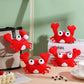 9 Pack Crab Stuffed Animal Cute Crab Plush Doll Toy Soft Small Stuffed Hanging Ornaments For Keys Purse Backpack Bags Diy Birthd