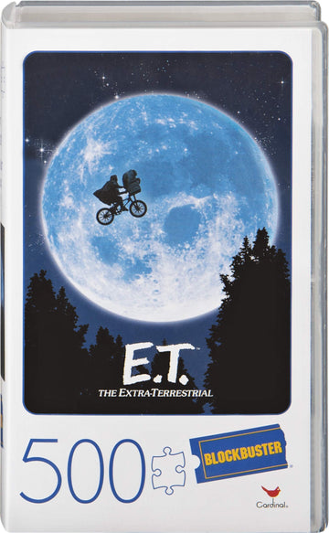 E.T. The Extra-Terrestrial Movie 500-Piece Puzzle In Plastic Retro Blockbuster Vhs Video Cas