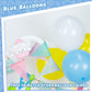 Lovestown 110Pcs Light Blue Latex Balloons, 12 Inch Baby Blue Helium Round Balloons With Ribbon For Engagement Birthday Baby Shower Wedding Graduation Party Backdrop Decorations