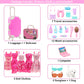 Barwa 32 Pcs Doll Suitcase Luggage Travel Clothes And Accessories For 11.5 Inch Girl Doll Travel Carrier Storage, Including 1 Lu
