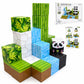 SINMANVI Magnetic BlocksBuild Mine Magnet World Panda Edition, Magnetic Tiles Building Blocks for Boys & Girls Age 35 48 57