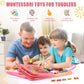 Hooku Busy Board For 1 Year Old, Montessori Toys For 2 Year Old, Baby Sensory Toys For Toddlers 1-3, Fine Motor Toys, Toddler Travel Toys, Toddler Learning Activities,Birthday Gifts For Baby Boy Girl