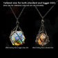 PJOY DND Dice Cage Necklace for D20 Dice Dungeons and Dragons Gamers Stainless Steel Cage Necklace DND Gifts-Black