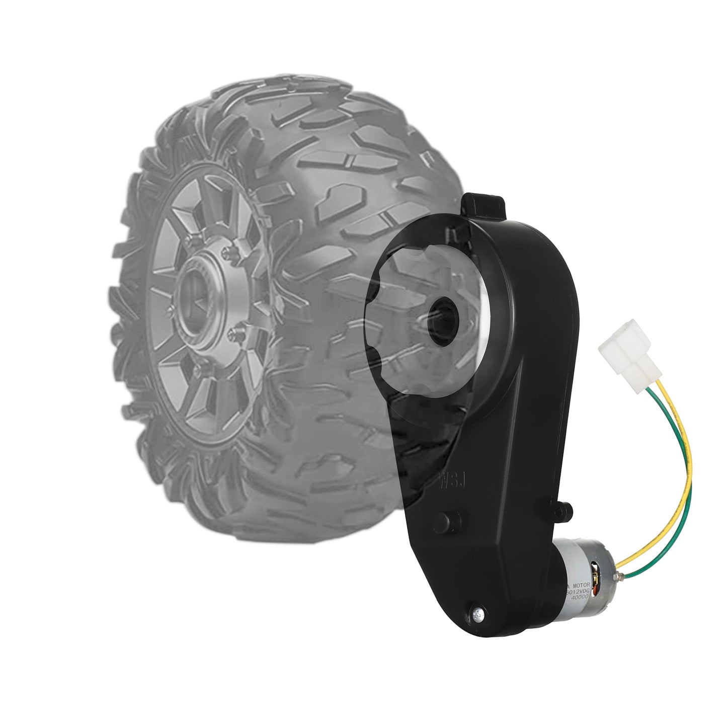 LAZORA 24V Kids Ride On Car Gearbox with 30000RPM Electric Motor - High-Speed RS555 Engine for Motorcycles and Ride On Toys