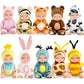 Haawooky 10 Pcs Mini Baby Dolls,4 Inch Lifelike Realistic Baby Dolls With Animal Clothes,Cute Small Baby Doll For Girls Kids Easter Basket Valentine Birthday