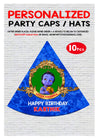 Wow Party Studio Personalised Little Krishna Theme Happy Birthday Party Decorations Party Caps/Hats With Birthday Boy/Girl Name 