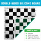 Chess Geeks Best Chess Set - Triple Weighted Tournament Size (4" King), Roll Up Silicone Mat, Large Staunton Pieces, Model BKG-002
