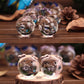 Jaswass Crystal Pig Figurine Mini Glass Animal Figurine Collectible Statue Set Of 2 For Decoration, Small Crystal Pig Decorative