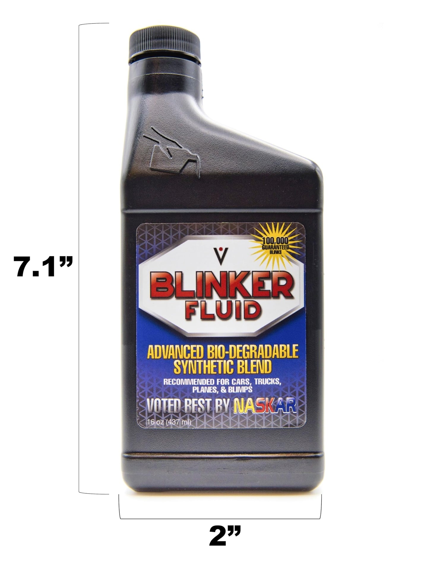Vinz Advanced Blinker Fluid | A Hilarious Gag Gift For Any Car Enthusiast | +100,000 Blinks | 16 Oz Empty Bottle