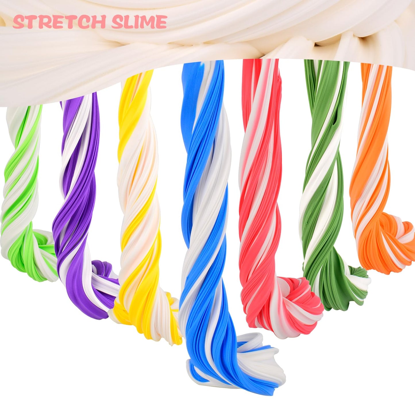 7 Pack Butter Slime Kit for Girls Rainbow Slime Kits  Non-Sticky and Soft Slime for Boys  Scented Slime Party Favors  Birthday Gift  Stress Relief Toy for Kids.