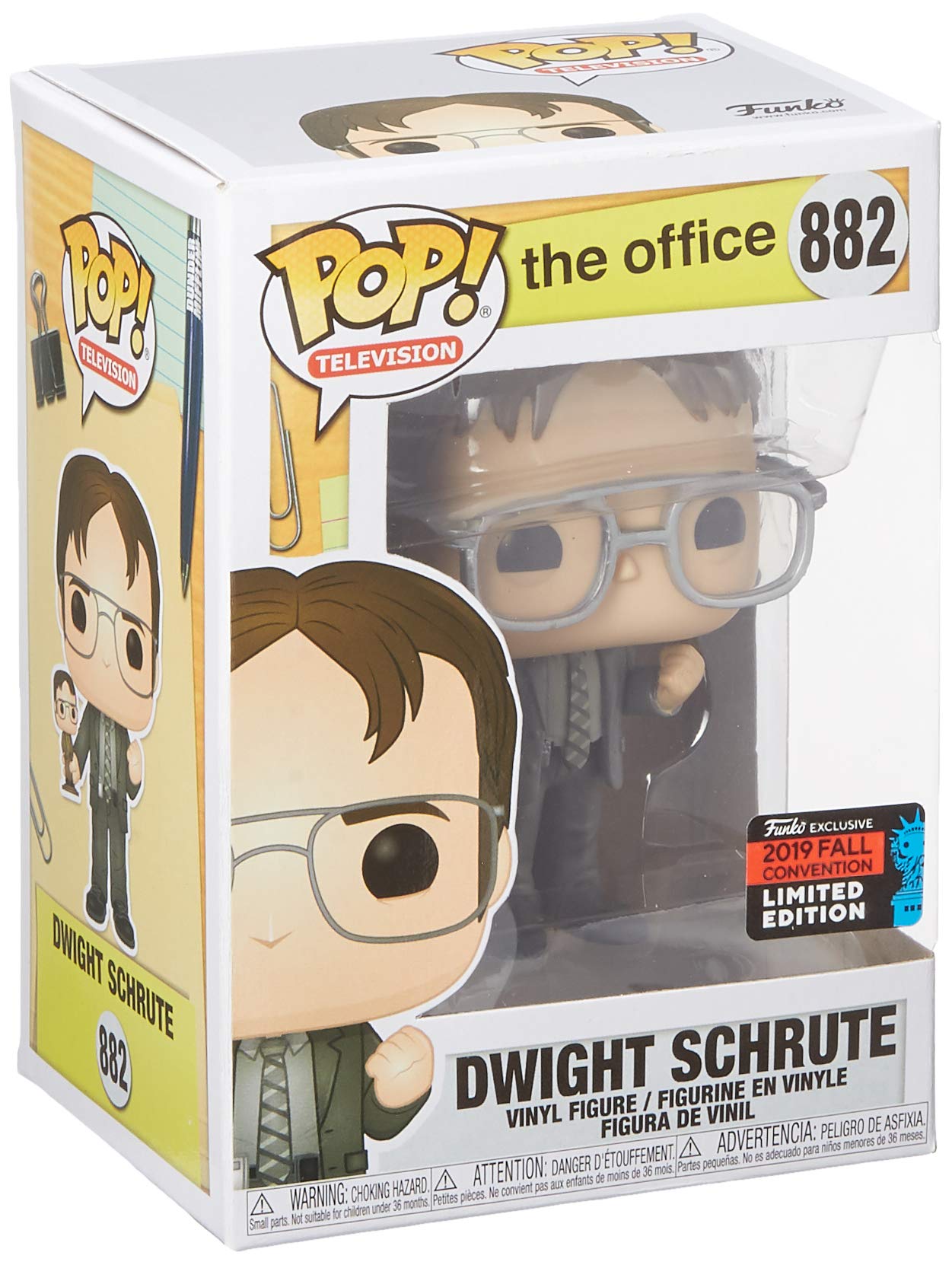 Funko Pop! Tv: The Office - Dwight Holding Dwight Figure, Fall Convention Exclusive