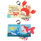 The Ocean Adventure Crinkle Baby Sensory Play Book with Teether Ring