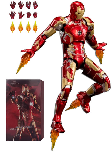 Ovonni Ironman Mk43 Action Figure,Exquisite Painting All Joints Movable 7 Inch Collectible Toy