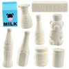 DIY Party Craft Kit Jumbo Food Container Squishies (9 Unique Cute Pantry Shapes)-White Kawaii Scented Slow Rising Squishy Toys,