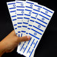 40 Removable Stickers: Israeli Flag, Israel Party Favors, Decals