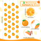 Daifunli 8 Pcs Orange Party Decorations Citrus Slice Birthday Hanging Garlands Banner Tangerine Paper Cutouts Streamer for Littl